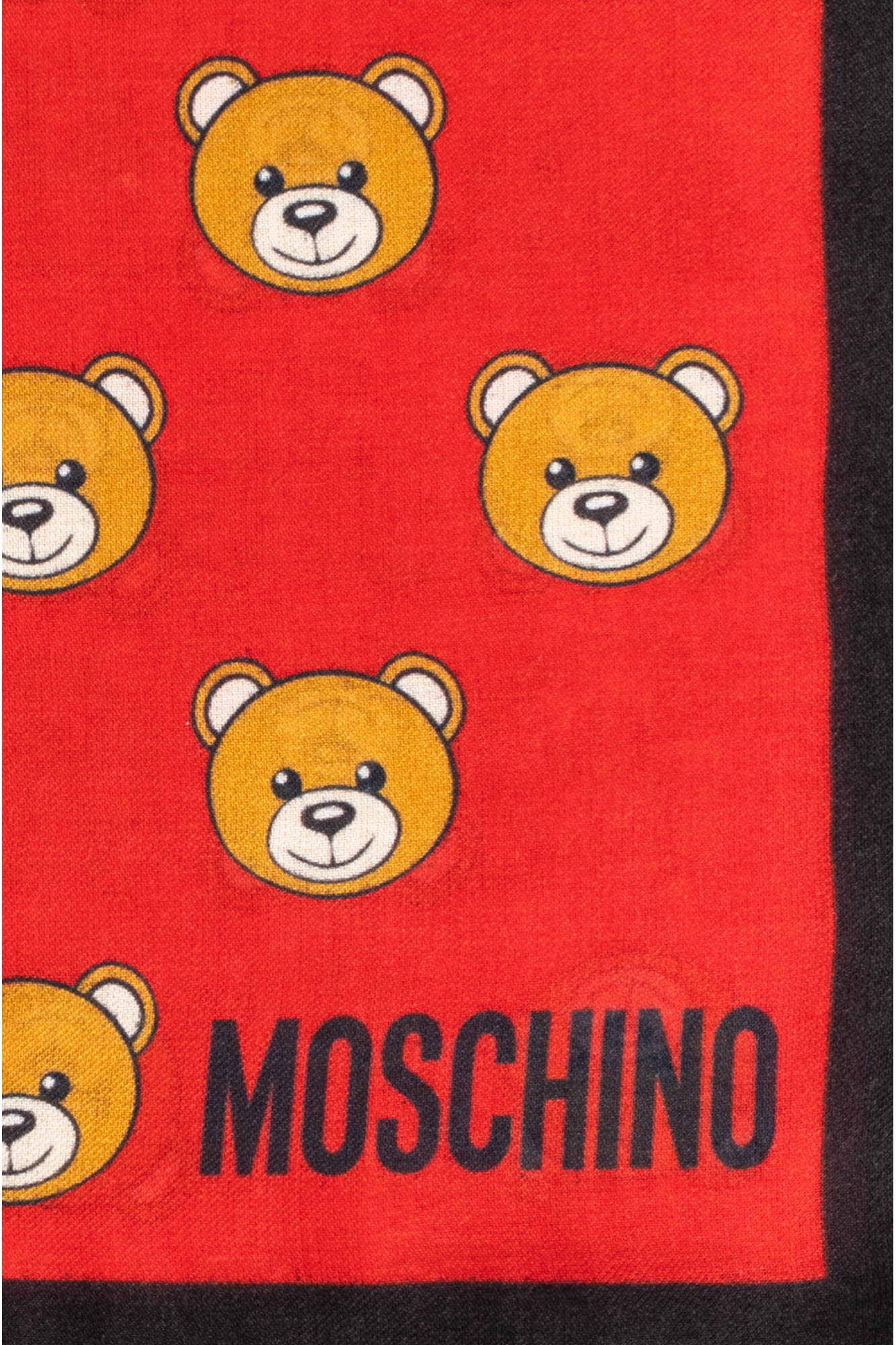 Moschino red teddy bear hot sale scarf